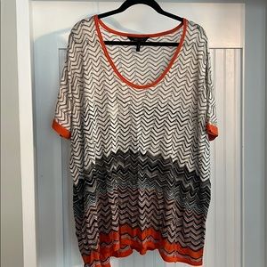 BCBG silk blend poncho